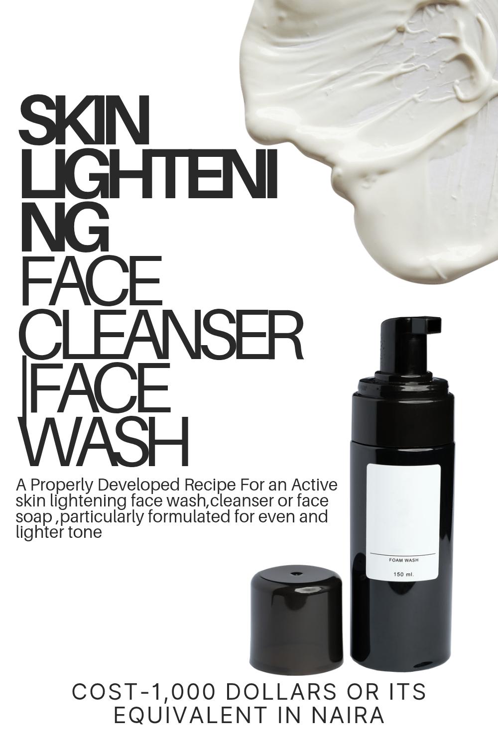 Skin Lightening Face Cleanser/ Face Wash